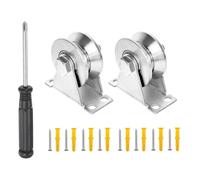 UCFBWO 2 poleas con 2 rodamientos de bolas, acero inoxidable 304, polea de 32 mm para cuerdas de acero de 10 mm capacidad de carga de 250 kg
