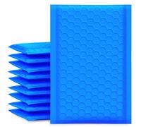 UCGOU Bubble Mailers 4x8 Inch Blue 50 Pack Poly Padded Envelopes Small