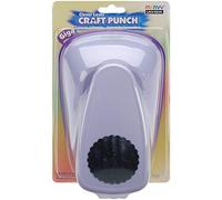 Uchida Clever Lever Giga - Perforadora Circular festoneada, Multicolor