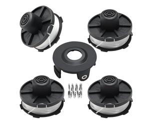 Uchidodo Hilo Desbrozadora, 4 Carretes para Cortadora de Makita, Longitud 8,4 m, Diámetro 1,6 mm con Cubierta Y Resorte