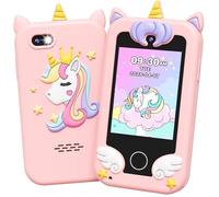 UCIDCI Juguetes de teléfono Inteligente para niñas a Partir de 3 años, Juguetes de teléfono para niños pequeños con Juegos de Aprendizaje, Juguetes de Viaje con Reproductor de música MP3 para Navidad