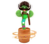 Ucikik Juguete de cactus que habla bailando para bebé, cactus cantante con 120 canciones + baile + grabación + LED, juguete de cactus de grabación de imitación, regalo para bebés de 0 a 6, 6 a 12