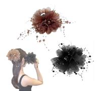 UCK-KIT Central De Cabello De Borde De Mariposa, Borla De La Lámina De Cabello De Mariposa, Elegantes Barretas De Flores No Deslizantes, Accesorios De Peinado Exquisitos Para Bodas,Mix