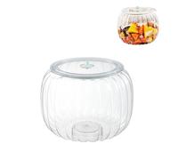 UCK-KIT Contenedor de Almacenamiento de Alimentos, Frasco Transparente de Calabaza con Tapa, dispensador de Cereales de plástico, decoración de la Fiesta de Halloween,Meidum