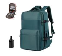 UCK-KIT Mochila De Viaje De Vacío, Bacpacks Expandibles con Bomba, Mochila De Viaje De Gran Capacidad Resistente Al Agua, Se Puede Usar como Mochilas De Vuelo para Mujeres Y Hombres,Azul