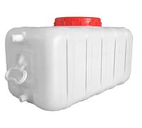 UCKYSU Cubo Almacenamiento Agua Portátil Potable Al Aire Libre Senderismo Barbacoa Picnic Fábrica Granja Industria Conducción Automática(White,100L)