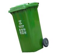 UCKYSU Cubo Basura Grande Exterior Ruedas Tapa 50 L 100 L 120 L Ideal Porche Patio Terraza Cualquier Otro Espacio(Green,100L)