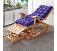 UCKYSU Mecedora Tapizada Silla Plegable Sillas Reclinables Jardín Y Patio Ocio con Plataforma For Masaje Pies, Sillón Tapizado Cómodo(E)