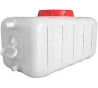 UCKYSU Tanque Agua Gran Capacidad For Uso Exteriores Tanque Recolección Agua Lluvia Cubo Horizontal Plástico Grado Alimenticio(100L)