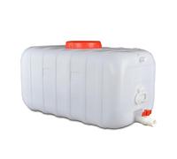 UCKYSU Tanque Agua Portátil Contenedor Grande Plástico Almacenar Agua con Grifo Ideal Viajes Autocaravana Emergencias Aire Libre(50L)