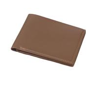 Uclac Cartera compacta para hombre con tarjetero para identificación y tarjetero, Brown, A