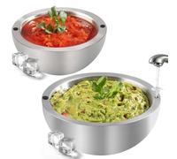UCO Bol de Acero Inoxidable Doble Pared, 530 ml y 1 L (Pack de 2)