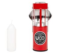 UCO Candle Lantern Kit 2.0 Farol de Vela, Unisex, Revestimiento de Polvo Rojo, Talla única