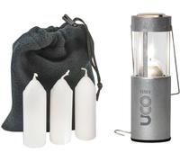 UCO Farol de Vela Original con 3 Velas y Bolsa de Almacenamiento, tamaño Original, Aluminio