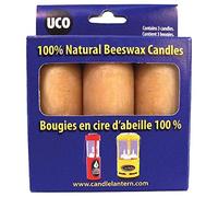 UCO Velas de cera de abeja, paquete de 3, talla única, color marrón