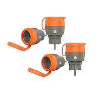 UCOMEN Enchufe Exterior Impermeable 16A 3680W, Control Remoto, Control de Voz y Temporizador, Funciona con Alexa y Google Home, Smart Life App, 4 Pack