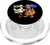 Ucrania Australia Raíces Bandera Ucraniana Orgulloso Patrimo PopSockets PopGrip para MagSafe