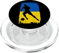 Ucrania Bandera Silueta Ucrania Orgullo Deportes Amante PopSockets PopGrip para MagSafe