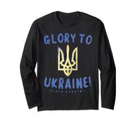 Ucrania Camisa Tryzub Gloria A Ucrania Zelensky Slava Ukraini Manga Larga