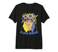 Ucrania Camiseta Slava Ukraini Girasol Mujer Camiseta Premium