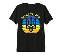 Ucrania Camiseta Slava Ukraini Tryzub Zelensky Camiseta Premium