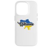 Ucrania Corazón Girasol Símbolo I Stand with Carcasa para iPhone 14 Pro