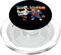 Ucrania España Raíces Bandera Ucraniana Orgulloso Español PopSockets PopGrip para MagSafe