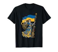 Ucrania Patria Libertad Portador de la Bandera Ucraniana Art Nouveau Camiseta