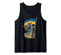 Ucrania Patria Libertad Portador de la Bandera Ucraniana Art Nouveau Camiseta sin Mangas