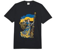 Ucrania Patria Libertad Portador de la Bandera Ucraniana Art Nouveau Comfort Colors Adult Heavyweight T-Shirt