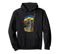 Ucrania Patria Libertad Portador de la Bandera Ucraniana Art Nouveau Sudadera con Capucha