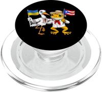 Ucrania Puerto Rico Raíces Bandera Ucraniana Orgulloso PopSockets PopGrip para MagSafe