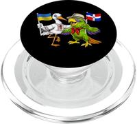 Ucrania República Dominicana Raíces Bandera Ucraniana PopSockets PopGrip para MagSafe