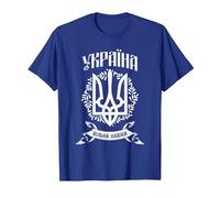 Ucrania Ucraniano Bandera de Kiev Trysub Ucrania Camiseta, Hombre, Azul Real, 3XL
