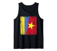Ucrania Vietnam Media Bandera Ucraniana Vietnamita Historia Camiseta sin Mangas