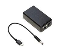 UCTRONICS Divisor USB-C PoE Gigabit, PoE a USB-C 5V/4A Fuente de alimentación para Raspberry Pi 4 y más, 802.3at Power Over Ethernet a USB Tipo C Adaptador