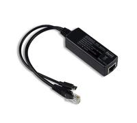 UCTRONICS Gigabit PoE Splitter Fuente de alimentación Micro USB y Gigabit Ethernet (Funciona con Raspberry Pi 3B+, Echo Dot, la mayoría de cámaras de Seguridad Micro USB y tabletas) IEEE 802.3af