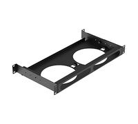 UCTRONICS Soporte de Rack para Mac Mini con Soportes Laterales, Montaje en Rack 1U de 19 Pulgadas, soporta hasta 2 Unidades de Todos los Modelos Mac Mini M2 y M1