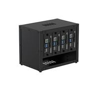 UCTRONICS Upgraded Complete Enclosure for Raspberry Pi Cluster, with 4 Removable Mounting Brackets for Pi 5, 4B, 3B+/3B, and Other B Model and 2 Cooling Fans,Support 4 2,5" SSD and Switch