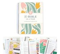 Ucuse The Bible in A Year: A 52-week Study Through Gods Word A Beautiful Year in the Bible For Women Spiral Bibl-e Study Guide Journal Christian Bibl-e Study Guide Notebook