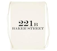 Udaytee 221b Baker Street Bolsa De Entrenamiento De Algodón Beige Saco De Gimnasio Cotton Beige Training Bag Gym Sack