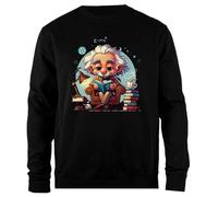 Udaytee Albert Einstein Sweat-Shirt Unisexe Noir À Coupe Simple Sudadera Unisex Negra De Corte Sencillo