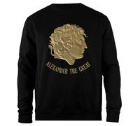 Udaytee Alejandro Magno Sweat-Shirt Unisexe Noir À Coupe Simple Sudadera Unisex Negra De Corte Sencillo