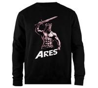 Udaytee Ares Dios Sweat-Shirt Unisexe Noir À Coupe Simple Sudadera Unisex Negra De Corte Sencillo
