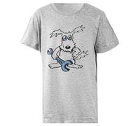 Udaytee Arranque con Llave Inglesa De Ogri Comic Biker Camiseta Infantil Básica Algodón Gris