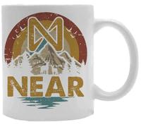 Udaytee Cerca De Coin Mountain Sunset Taza De Cerámica Blanca Taza Para Beber Bebidas White Ceramic Mug Beverage Drinking Cup