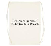 Udaytee ¿Dónde Están El Resto De Los Archivos De Epstein Bolsa De Entrenamiento De Algodón Beige Saco De Gimnasio Cotton Beige Training Bag Gym Sack