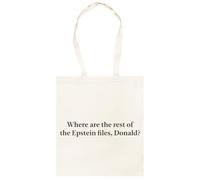 Udaytee ¿Dónde Están El Resto De Los Archivos De Epstein Totebag Shopping Unisex De Algodón Beige Cotton Unisex Totebag Shopping