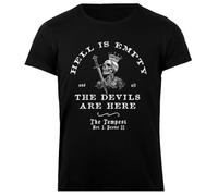 Udaytee El Infierno está vacío Todos los Demonios Camiseta Básica Algodón Negra Mujer Basic Cotton Black Women's T-Shirt