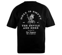 Udaytee El Infierno está vacío Todos los Demonios Camiseta Unisex Negra De Algodón Extragrande Oversized Cotton Black Unisex T-Shirt
